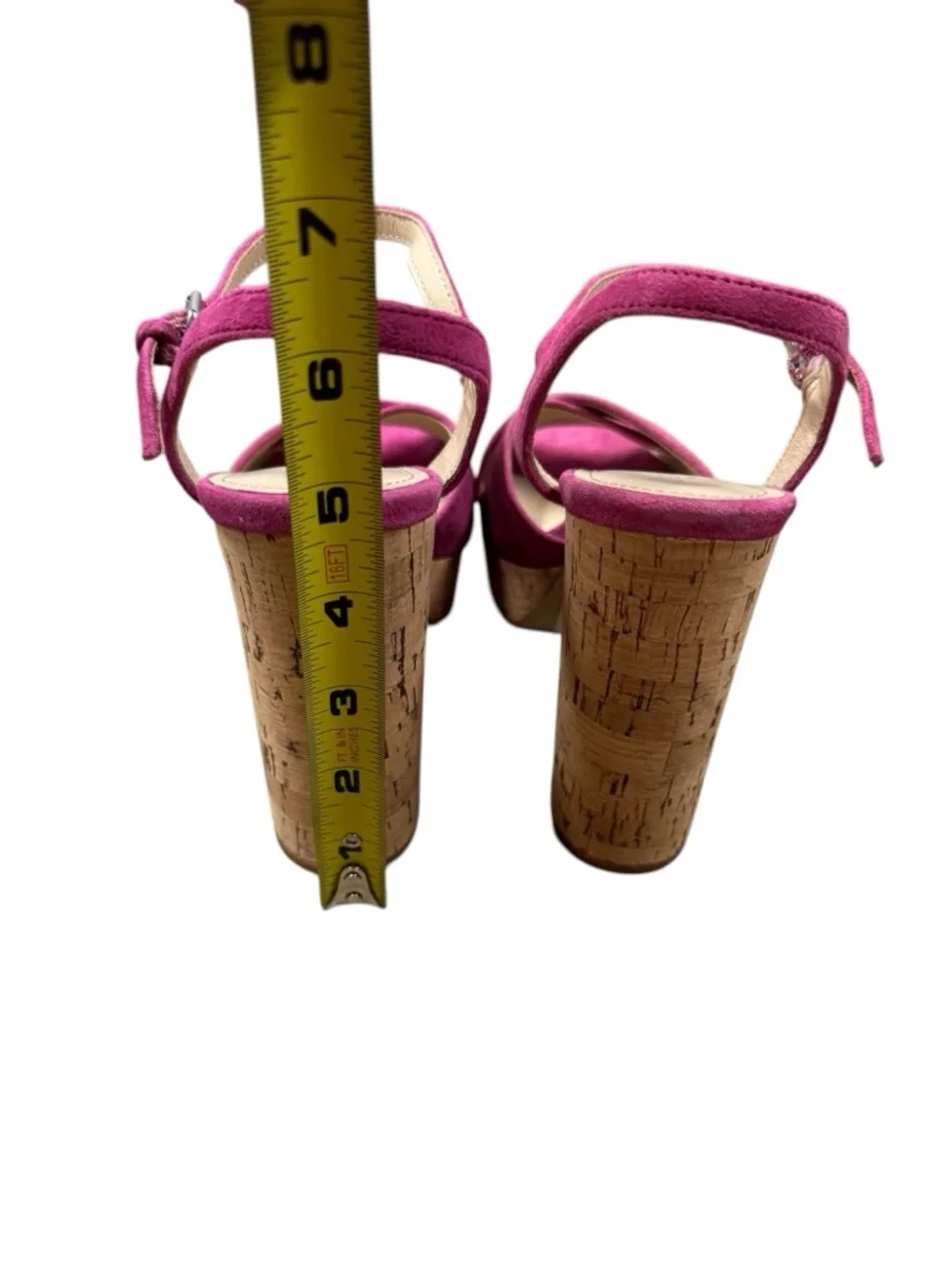 Botkier New York | Plateau Suede High-Heel Platform Sandals in Azalea Pink - NWT